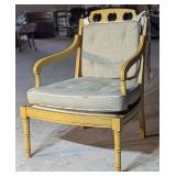 Vintage Ayers Rattan Back Chair w/Cushions