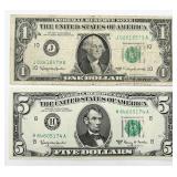 1963 One & Five Dollar Notes
