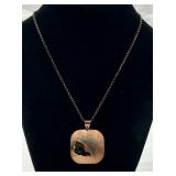 Sterling Silver Necklace w/ Bronze Overlay