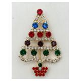 Very Nice Large Christmas Tree Pin