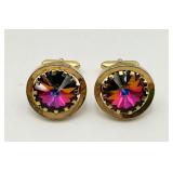 Vintage Large Rivoli Stone Cufflinks