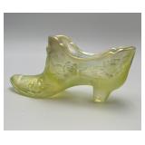 VTG Fenton Topaz Opalescent Iridescent Slipper
