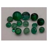 Lot Of 4.80cts Round Cut Emerald Gemstones