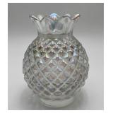 Fenton iridescent "pineapple" Fairy Lamp shade