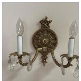 Antique Brass Wall Mount Light Fixture