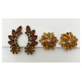 2 Pair of Vintage Julianna Ear Clips