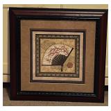 Japanese Fan Framed Picture