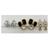 3 Pair of Elegant "Trifari" Ear Clips