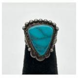 Navajo Sterling Silver Turquoise Ring