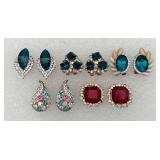 5 Pair of Pierced Earrings w/ Safety Guards