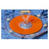 Vintage Hand Painted 8" Sandwich Serving Plate