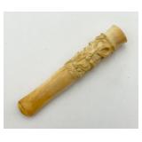 Antique Carved Ivory (Pre-Ban) Cigarette Holder