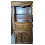 Oak & Burl Bookcase/Entertainment Center Section