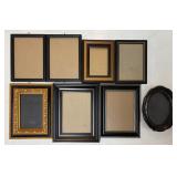 Lot of 8 Very Nice Black Picture Frames