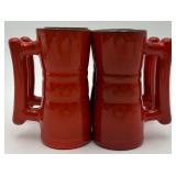 Set of 4 Vtg. Frankoma Handled Juice Tumbler