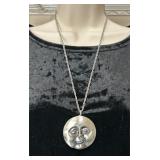 Full Moon Face Pendant on Chain