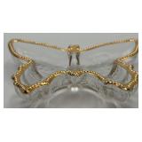 Vtg. Jeannette Glass Butterfly Trinket Dish
