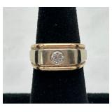 14K Gold & Diamond Men