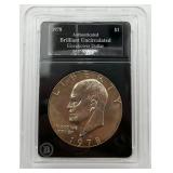 1978-D Uncirculated Eisenhower Dollar/Light Toning