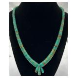 Natural Turquoise Bead Necklace