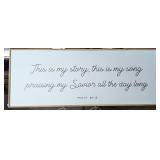 *Large Psalm 86:12 Wood Wall Decor