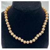 Vintage "Marvella" Single Strand Faux Pearl Choker