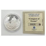 .999 Fine Silver " Conquest of Oceans-Europa" Coin