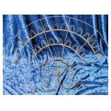 Vtg. Fan Shaped Photo/Card Holder