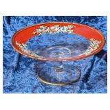 Vintage Hand Painted  6½" Compote Dish