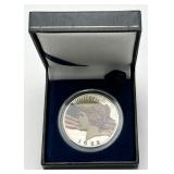 1922 Colorized Peace Silver Dollar w/ Display