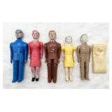 Vintage 1946 Renwal Dollhouse Family Dolls