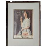 *Vintage Framed Coca-Cola Ad