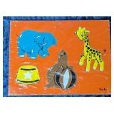 Vtg. 1960s Sifo Circus Puzzle