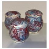 Handmade Multi Colored Canisters 3