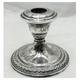 Vintage Weighted Sterling Silver Candlestick