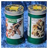 2 Norman Well Tins, 5" tall