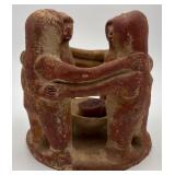 Terracotta "Circle Of Friends" Candle Holder