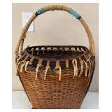 Antique Native American-style Hand-woven Basket