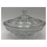 Vtg. Federal Glass Windsor Lidded Candy Dish