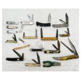 Variety of Vintage Pocket Knives & Utensils