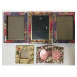 Lot Of 5 Very Nice Floral Picture Frames
