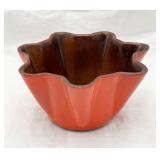 Vintage Frankoma Fluted Handkerchief Style Bowl