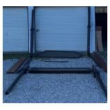 Queen Dark Wooden Poster Bed Frame