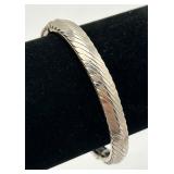 Vintage Whiting & Davis Hinged Bangle Bracelet