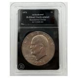 1971-D Uncirculated Eisenhower Silver Dollar