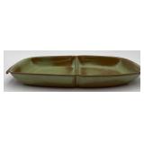 Vtg. Frankoma Pottery Divided Serving Dish