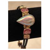 ï¿½Sajenï¿½ Sterling & Iridescent Druzy Bracelet