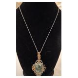 ï¿½Kariï¿½sï¿½ 810 Silver & Seraphinite Pendant on Chain