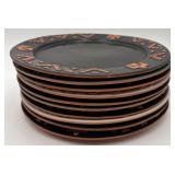 Set Of 10 Frankoma Native American Dinner Plates