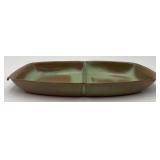Vtg. Frankoma Pottery Divided Serving Dish